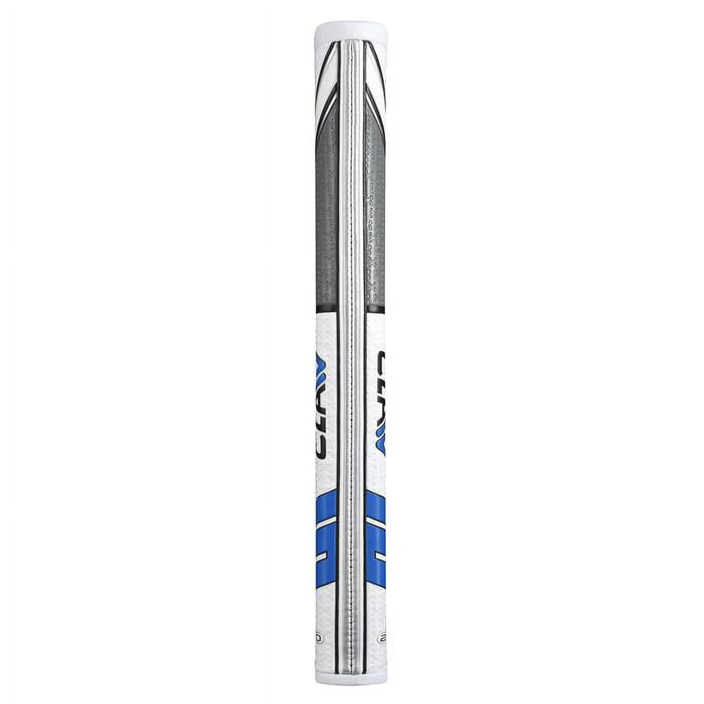 SuperStroke Traxion Claw® Golf Putter Grip, White/Red (Claw® 1.0) | Advanced Surface Texture that Improves Feedback and Tack | Minimize Grip Pressure with a Unique Parallel Design | Tech-Port