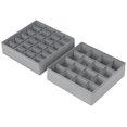 thumbnail image 1 of SOORS DRAWER ORGANIZATION ORGANIZER 2 PACKAGES, 24 CELL + 16 CELL SOCKS, Wipes, vineyard, belt (gray), 1 of 5
