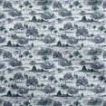 thumbnail image 1 of oneOone Rayon Blue Fabric Cowboy Dress Material Fabric Print Fabric By The Yard 56 Inch Wide-aA, 1 of 5