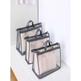 thumbnail image 3 of Hauiodp Hanging Dust Cover Bag for Handbags, Dust Bags for Handbags, Clear Handbag Storage Organizer for Closet, Large Transparent Tote Bag with Zipper for Gym Concert Sports Festivals, 3 of 4