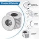 thumbnail image 2 of Uxcell 200-Pack 6# Arandelas Planas, 3/8" OD Arandelas de Acero Inoxidable 304 para Tornillos y Tuercas [Plateado], 2 of 6