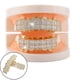 thumbnail image 5 of Grillz de dientes de diamante con colmillos superiores e inferiores para disfraz de cosplay Dorado Superior Inferior, 5 of 9