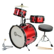 Gammon Drum Set Red Complete Junior Kit With Cymbal Sticks Hardware And Stool