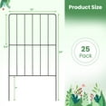 thumbnail image 3 of Costway 25 Pcs Decorative Garden Fence Rustproof Folding Metal Wire Animal Barrier, 3 of 10