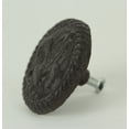 thumbnail image 2 of De Leon Collections Brown Cast Iron Fleur De Lis Round Drawer Pulls/ Knobs (Set of 12), 2 of 3