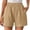Khaki, variant on Wlynlyn Womens Shorts Summer Casual Comfy Shorts High Wasited Lounge Shorts with Pockets
