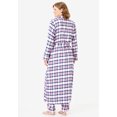 thumbnail image 2 of Dreams & Co. Plus Size Long Flannel Robe, 2 of 6