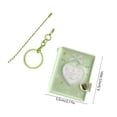 thumbnail image 3 of PVC Storage Photo Card Album Keychain Pendant Album, Multi-Compartment Pages, Transparent Viewing Pockets, Portable 5.5 x 6.2 cm, 1-Pack, 3 of 6