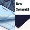 thumbnail image 5 of Bysome Boys Swimsuits Set For Boys 2 Piece Short Sleeve Swim Shirts Bathing Suits With Trunks 12-14 Years, 5 of 7