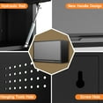 thumbnail image 6 of Metal Wall Cabinet, Garage Wall Cabinet with Adjustable Shelf and Flip-Up Door, 31.5” W Metal Tool Cabinet, Wall Mounted Cabinet for Kitchen,Garage,Workshop, Assembly Required, 6 of 8