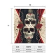 thumbnail image 4 of Picia Gothic Skull With Roses Magnetic Mailbox Cover Standard Size-21x18 in, 4 of 9