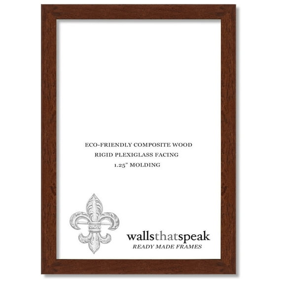 6x36 Dark Walnut Rustic Pine Picture Frame for Puzzles Posters Photos or Artwork