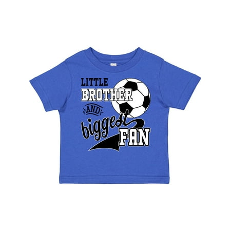 Inktastic Little Brother and Biggest Fan- Soccer Player Boys Toddler T-Shirt