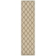 thumbnail image 2 of Safavieh Linden Gamal Geometric Indoor/Outdoor Runner Rug, Cream/Beige, 2'2" x 8', 2 of 10