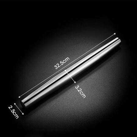 

Stainless Steel Rolling Pin Kitchen Baking Non Stick Pastry Dough Tool