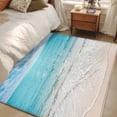 thumbnail image 4 of Summer Ocean Area Rugs 4x6 ft Modern Blue Beach Waves Blue Sky Washable Rug Non Slip Indoor Carpet Absorbent Floor Mat for Living Room Bedroom Dining Room, 4 of 9