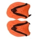 thumbnail image 2 of Paleta de mano resistente antideslizante paletas de entrenamiento de natación asistente de natación aletas de mano para adolescentes principiantes naranja, 2 of 10
