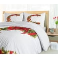 thumbnail image 5 of Ambesonne Christmas Alphabet Duvet Cover Sets, Motif C Letter, 2-Queen, Pearl and Olive Green, 5 of 7