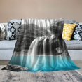 thumbnail image 2 of Shiartex Waterfall Pool Swimming Print Blanket for All Seasons - Soft Plush Blanket for Boys, Girls, and Adults - Excellent Hand Feel Blanket 60x80in, 2 of 6