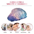 thumbnail image 7 of Gaeub Night Sky Elk Shower Caps for Women Men,Double Waterproof Layers Bathing Hat,Elastic and Reusable Bath Caps, 7 of 7