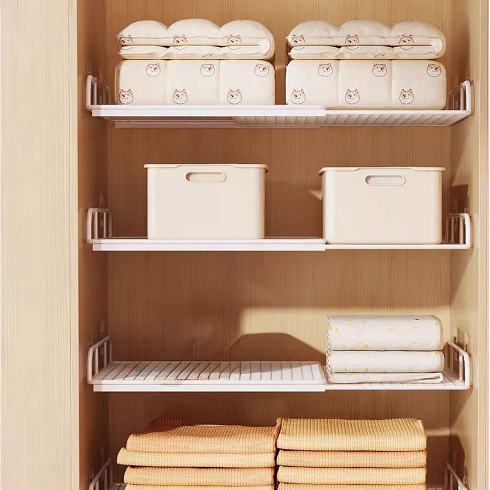 Specollect 1 Pcs Expandable Stackable Cabinet Organizer Rack for Kitchen Bathroom Pantry Storage, Adjustable Shelf for Countertop Under Sink Home Office Desk