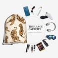 thumbnail image 3 of XMXT Unisex Drawstring Backpack for Women Men, Cute Tiger Background Waterproof Gym Bag String Bags for Shopping Sport Travel, s, 3 of 8