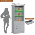 thumbnail image 6 of Homieasy 23.6" Closet System with Wooden Drawers, Gray, 6 of 6
