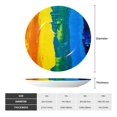 thumbnail image 2 of Honeii Rainbow Colored Print Elegant Bone China Decorative Plate, Porcelain Plate,Art Crafts,Ceramic Ornaments for Home Office Wall Decor-8in, 2 of 6