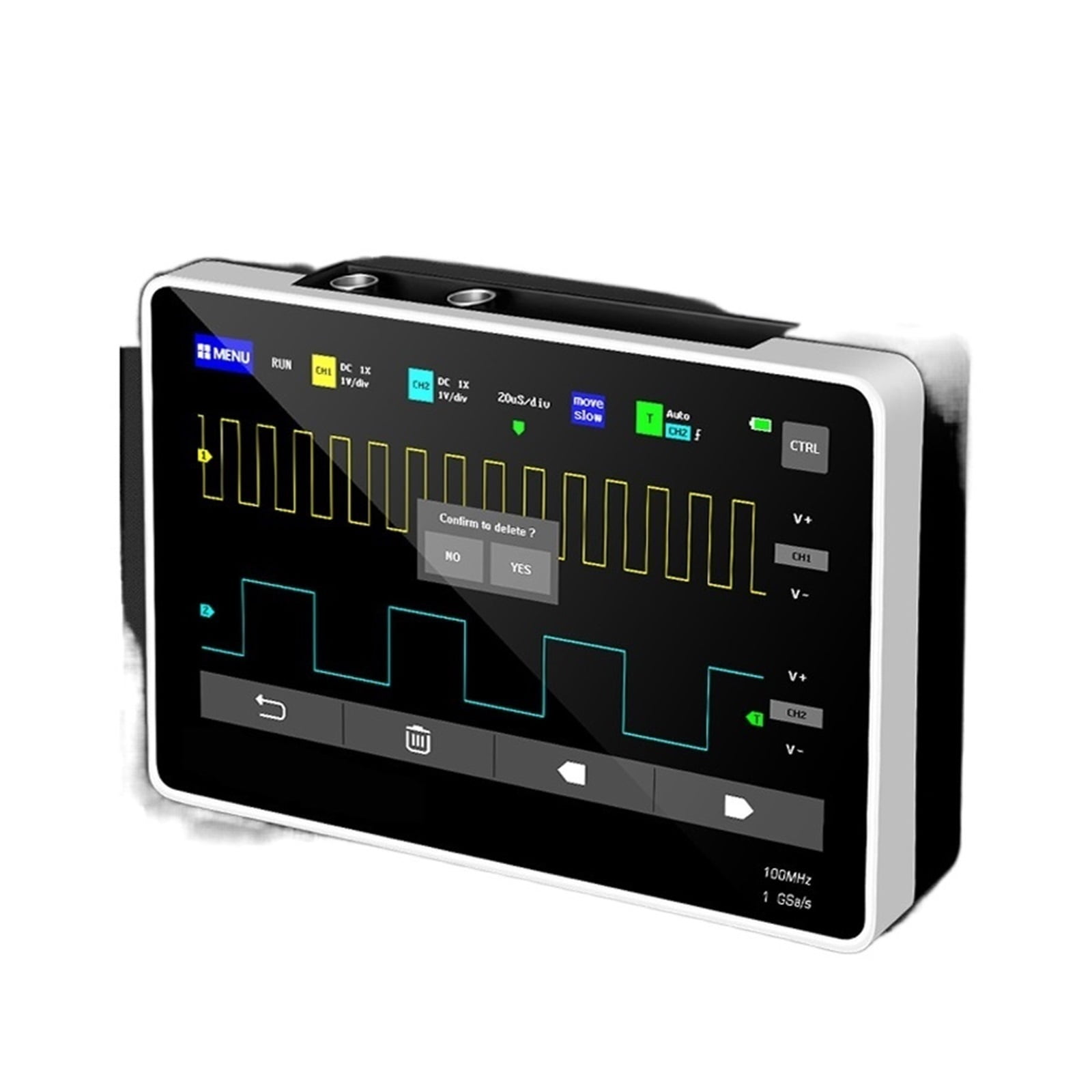 1013D Digital Tablet Oscilloscope Dual Channel 100M Bandwidth 1GS Sampling Rate Mini Tablet Digital Oscilloscope ,Professional Designed