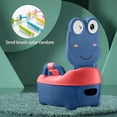 thumbnail image 3 of Asiento de Inodoro para Bebé, Taburete para Orinal, Fácil Limpieza con Cepillo Azul perfke asiento de entrenamiento, 3 of 9