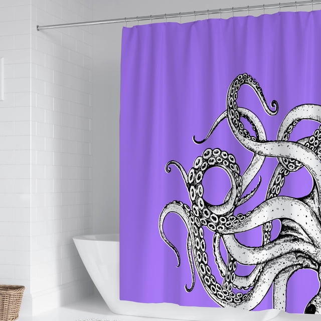 Guardoinrt Polyester Premium For Luxurious Feel Decor Shower Curtain For Bathroom Easy To Install HD Printing YL490-8