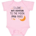 thumbnail image 3 of Inktastic I Love My Sister to the Moon and Back Boys or Girls Baby Bodysuit, 3 of 5