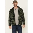 thumbnail image 2 of Flag Mens and Anthem Byron Camo Print Hooded Windbreaker Jacket Large Green, 2 of 5
