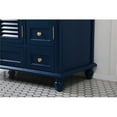thumbnail image 5 of Elegant Decor Rhodes 42" Coastal Solid Wood Single Bathroom Vanity in Blue, 5 of 8