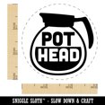 thumbnail image 2 of Pot Head Coffee Rubber Stamp for Scrapbooking Crafting Stamping - Small 3/4 Inch, 2 of 7