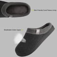 thumbnail image 3 of FamilyFairy Men's Memory Foam House Slippers Warm Slip-On Bedroom Shoes, 3 of 6