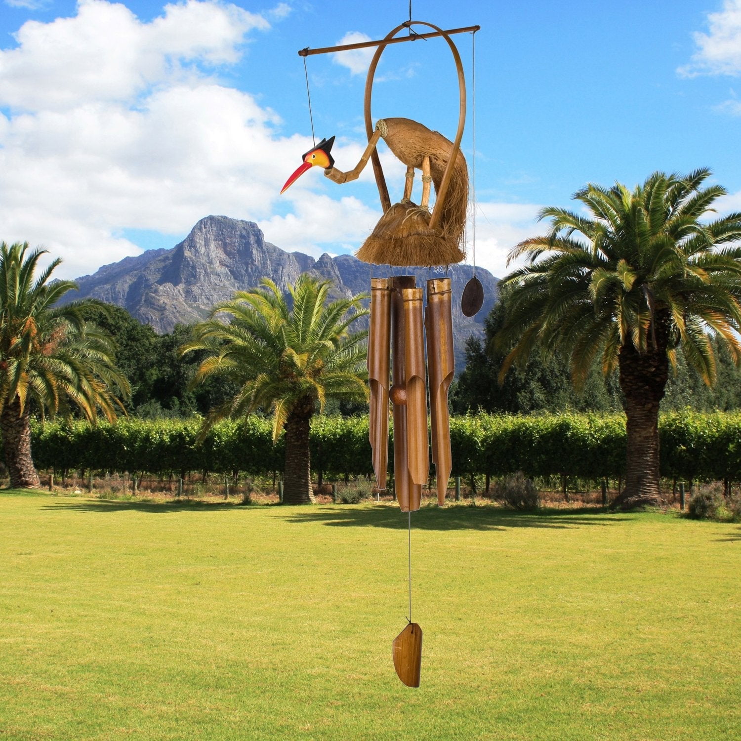 Woodstock Windchimes Animal Chimes Gilbert Gooney, Wind Chimes For Outside, Wind Chimes For Garden, Patio, and Outdoor Décor, 37"L