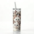 thumbnail image 2 of Sweet Ragdoll Cats 20oz Insulated Water Bottle Skinny Tumbler Includes Straw, 2 of 7