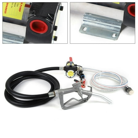 12V DC Electric Fuel Transfer Pump with Nozzle Kit for Diesel Kerosene 3 Bar