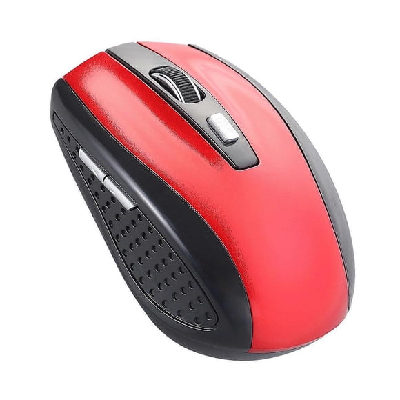 Red Wireless Gaming mouse with Ergonomic Design for Computer Use ABS Material 2.4G Two Way Transmission Up to 10M Distance