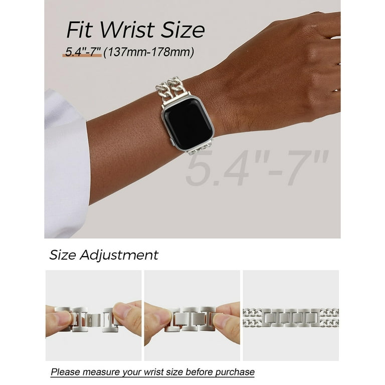 Compatible With Apple Watch Bands 42/44/45/49mm, Double Link