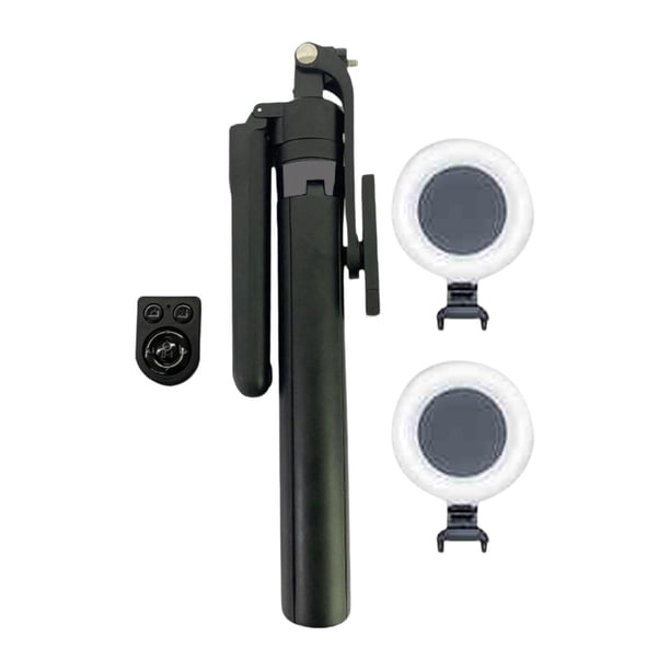 Palo selfie con seguimiento facial automático para transmisión en vivo con 2 luces