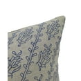thumbnail image 4 of Fabdivine Thick Linen Hand Block Print Elegant Throw Cushion Cover , 16"X16", Gray, 4 of 5