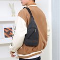 thumbnail image 6 of NOKIO Crossbody Chest Bag For Males, Stylish Chest Sling For Men, Ladies One-Shoulder Leather Tote 2024 New Men's Chest Bag Fashion Canvas Shoulder Bag Outdoor Sports Crossbody Bag, 6 of 6
