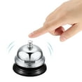 thumbnail image 4 of Uxcell Desk Bell, 65mm(2.56") Dinner Bell for Restaurants Hotel, Service Bell, Silver, 4 of 5