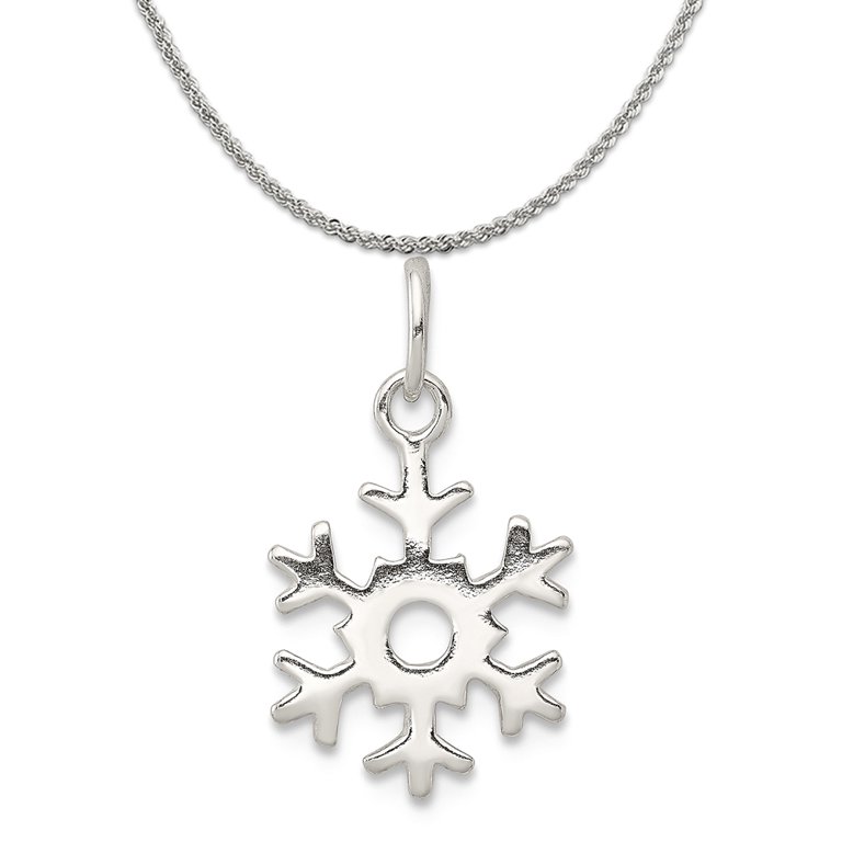 1 | Bright Silver Snowflake Charms