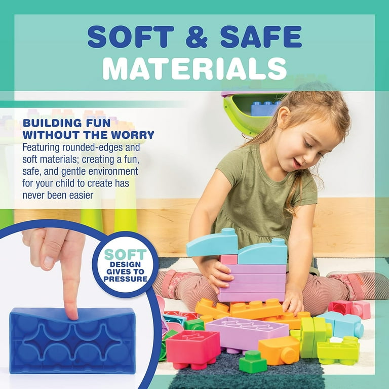 Child Stacking Blocks Development UNiPLAY Plus Soft Building