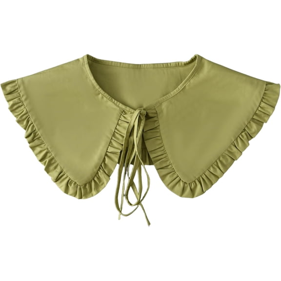 KuKuzhu YAJEFJ Detachable False Collar Ruff Mini Cape Dickey Collar for Women Girls