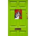 thumbnail image 2 of Carolines Treasures LH9327DS1216 Basset Hound Red and Green Snowflakes Holiday Christmas Wall or Door Hanging Prints, 2 of 2
