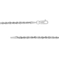 thumbnail image 3 of 14K White Gold Women's 16" 2.00mm Hollow Rope Chain Necklace, 3 of 4